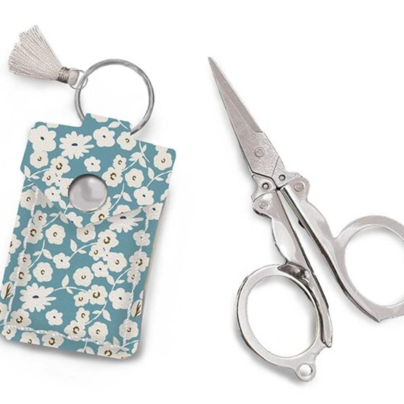 Leather Scissor Pouch Spring Gardens