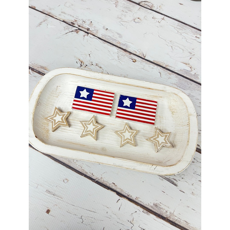Patriotic Pack | wood shape set of 6
