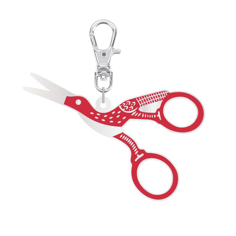 Lori Holt Enamel Happy Charm Stork Scissors