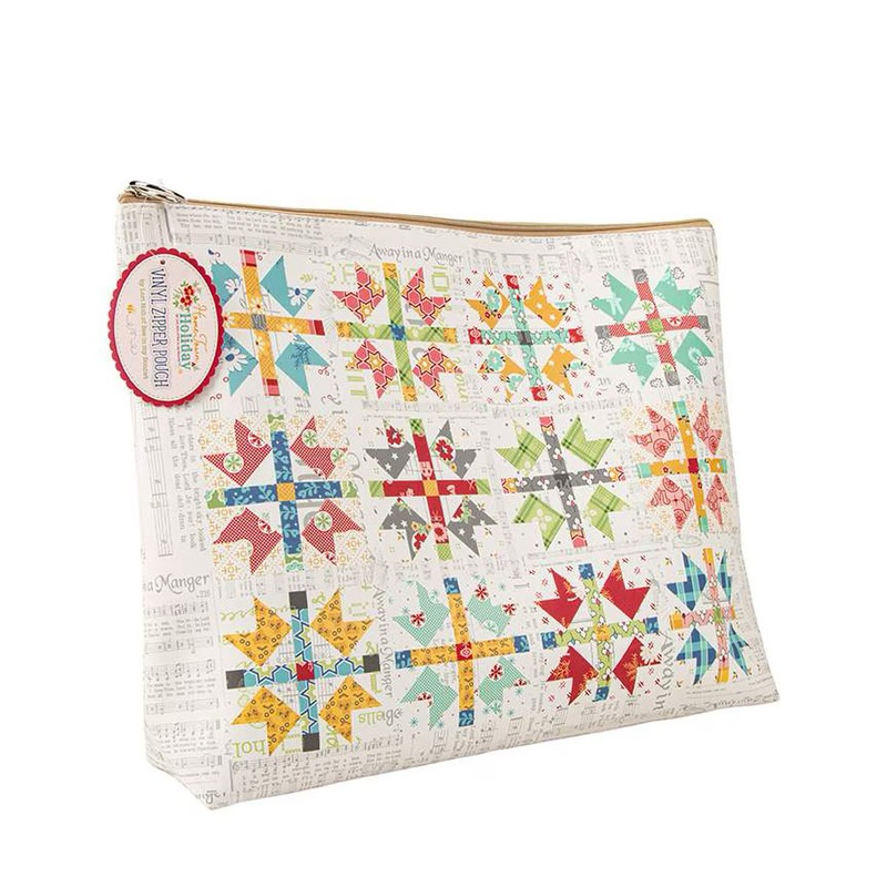 Lori Holt Home Town Holiday Vinyl Project Bag