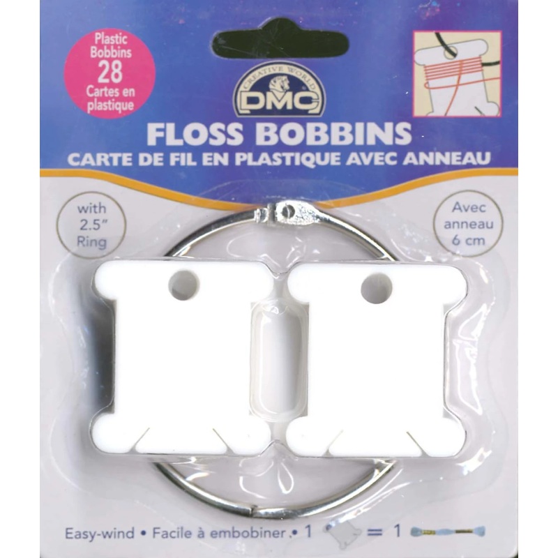 Plastic Bobbins with Metal Ring