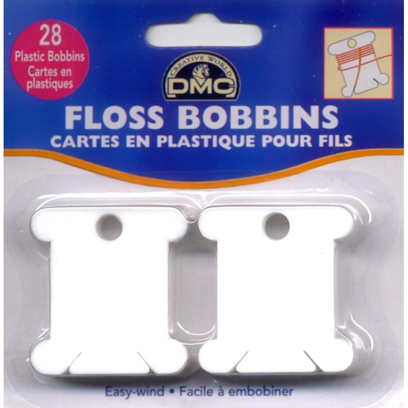 Plastic Floss Bobbin 28ct