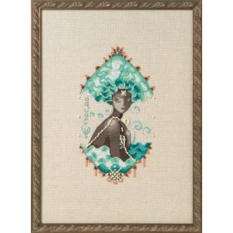 Zodiac Girls – Aquarius Cross Stitch by Nora Corbett Designs – Paper Pattern