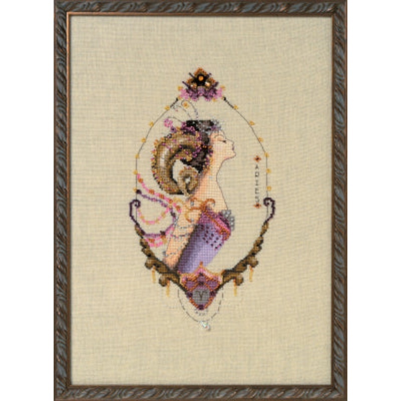 Zodiac Girls – Aries Cross Stitch by Nora Corbett Designs – Paper Pattern