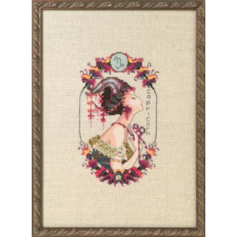 Zodiac Girls – Capricorn Cross Stitch by Nora Corbett Designs – Paper Pattern