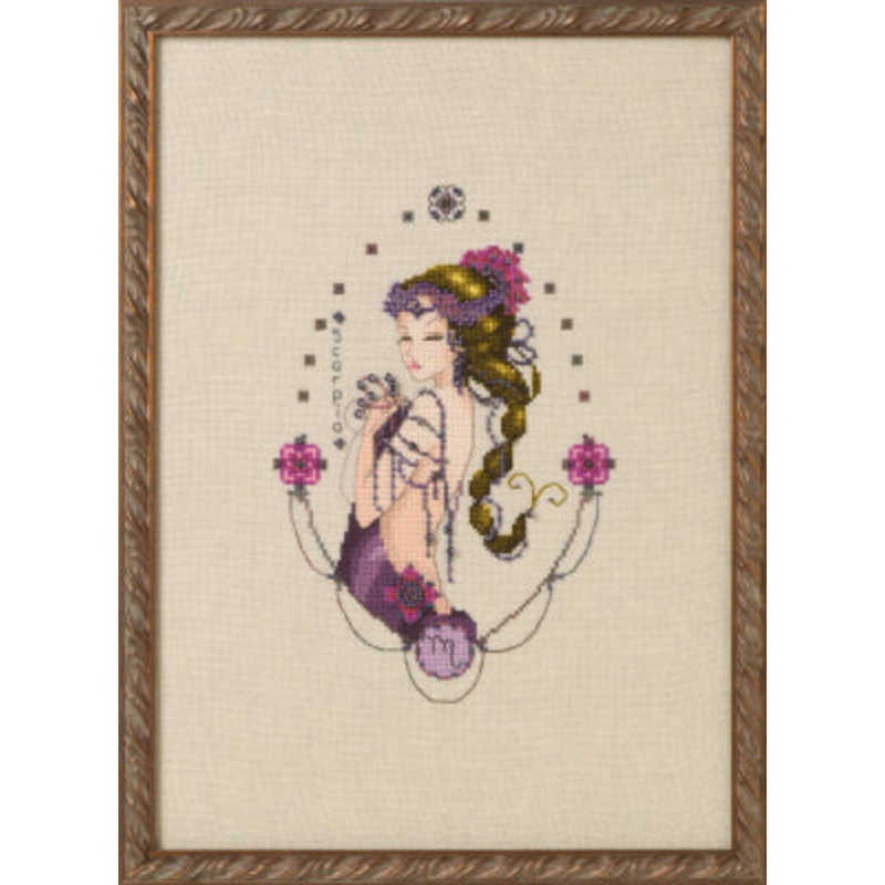Zodiac Girls – Scorpio Cross Stitch by Nora Corbett Designs – Paper Pattern