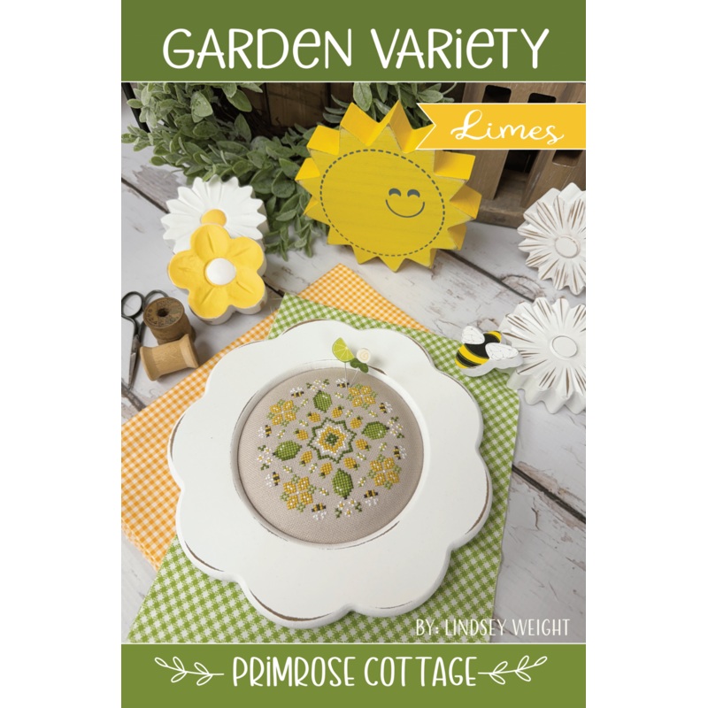 Garden Variety: Limes Cross Stitch by Lindsey Weight of Primrose Cottage – PDF Pattern