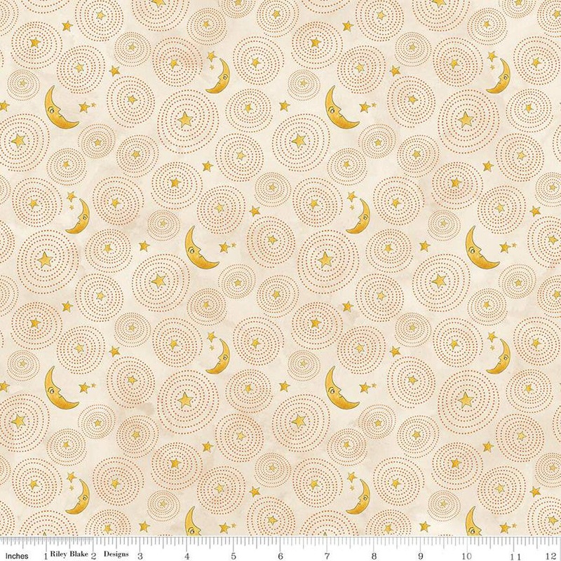 Ghoul Friends | C16054 | Stars and Moon – Cream