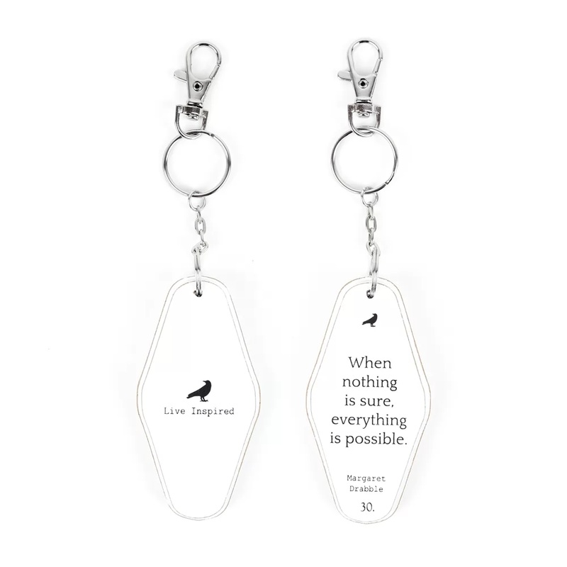 Possible | white, black | 3.5×1.7x.5 rvs wd keychain | 11299