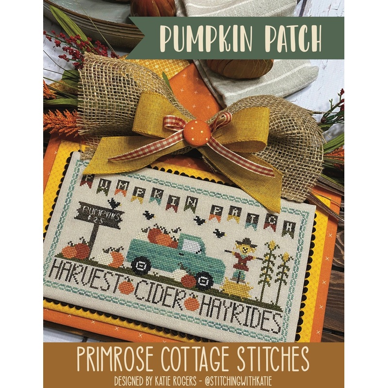 Pumpkin Patch Cross Stitch by Katie Rogers of Primrose Cottage Stitches  – PAPER Pattern PCS-022