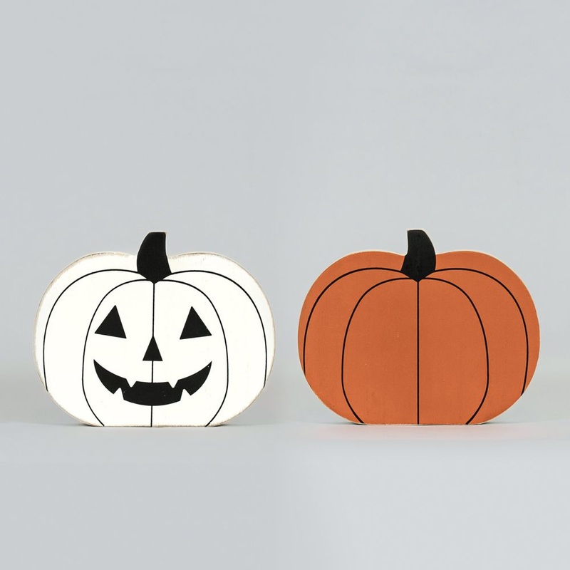 Pumpkin | Spooky Harvest Collection | 6x5x1 chunky wood shape | 50513