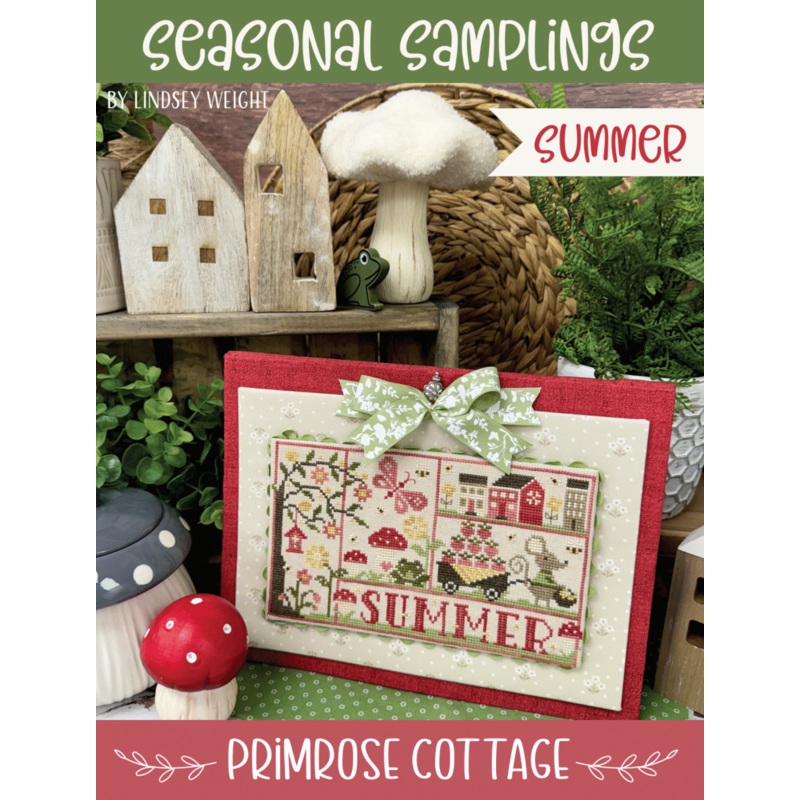 Seasonal Sampling Summer Cross Stitch by Lindsey Weight of Primrose Cottage – PDF Pattern