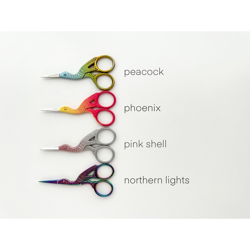 Small Embroidery Stork Scissors