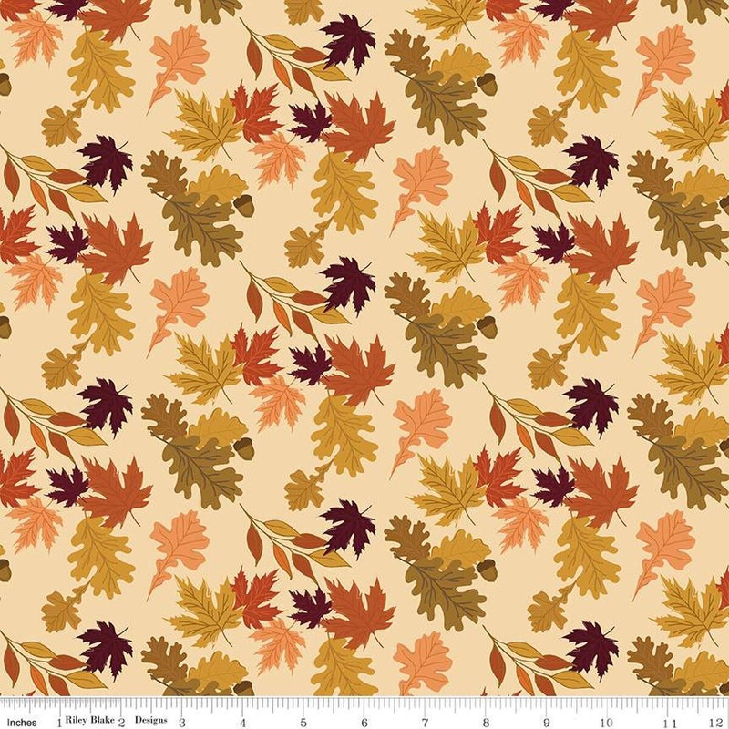 The Awe of Autumn | C16191 | Leaves – Latte