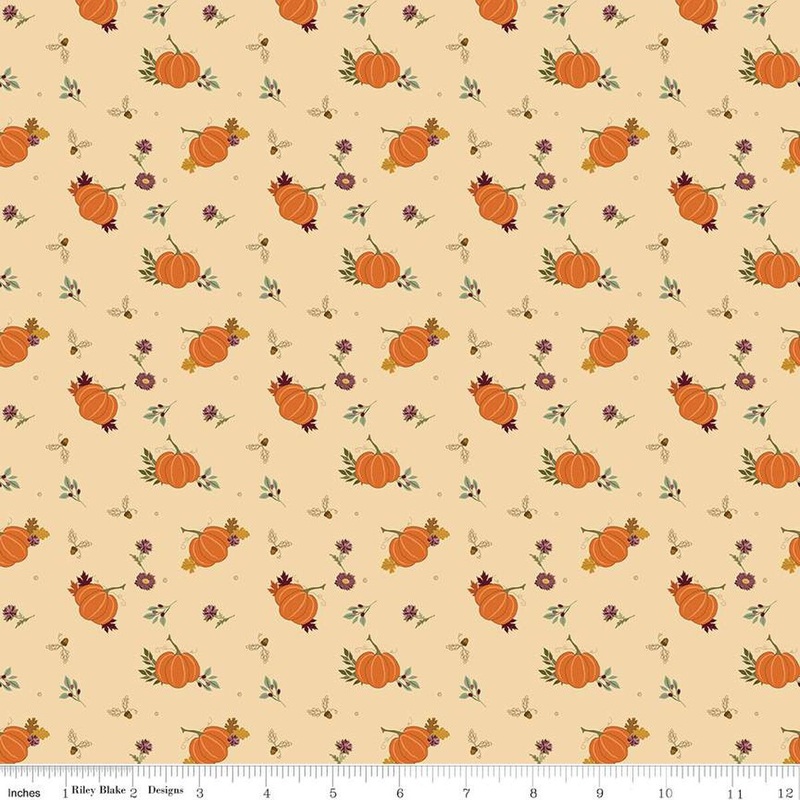 The Awe of Autumn | C16192 | Pumpkins – Latte