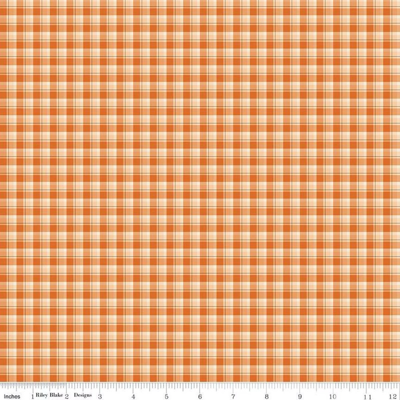 The Awe of Autumn | C16193 | Plaid – Orange