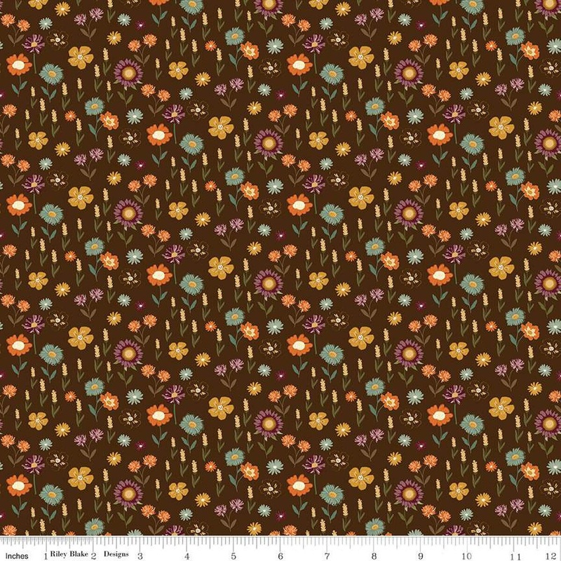 The Awe of Autumn | C16194 | Floral – Brown