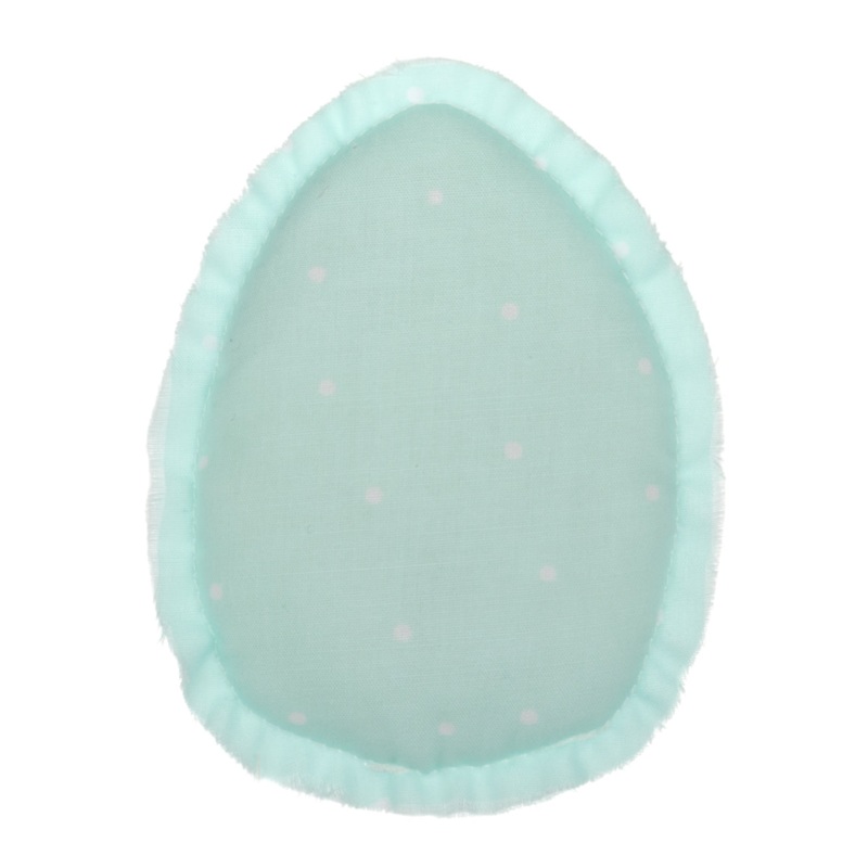 Blue Polka-Dot Fabric Egg | Collins Painting & Design | CF-2610