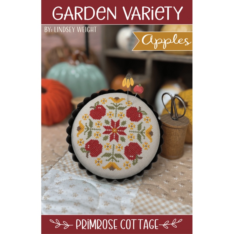 Garden Variety: Apples Cross Stitch by Lindsey Weight of Primrose Cottage – Paper Pattern