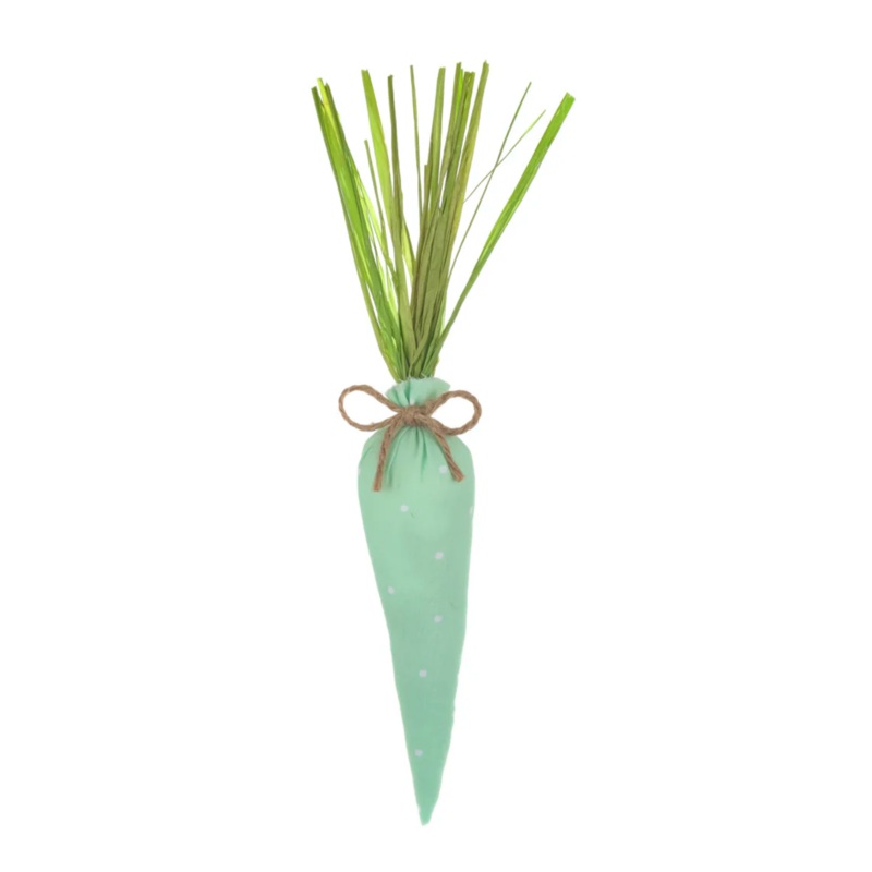 Sage Dotted Fabric Carrot | Collins Painting & Design | CF-2541