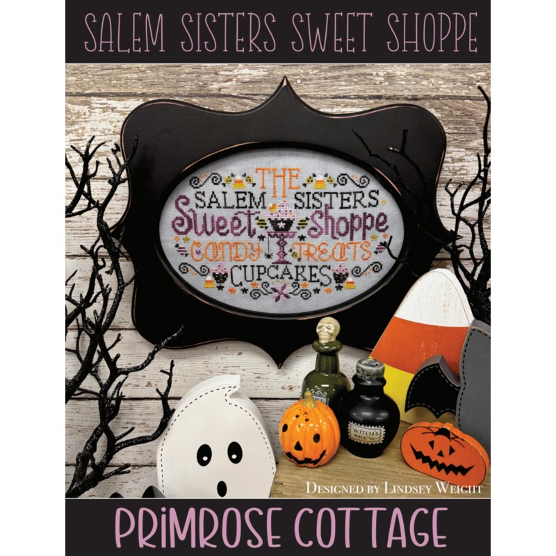 Salem Sisters Sweet Shoppe Cross Stitch by Lindsey Weight of Primrose Cottage – PAPER Pattern