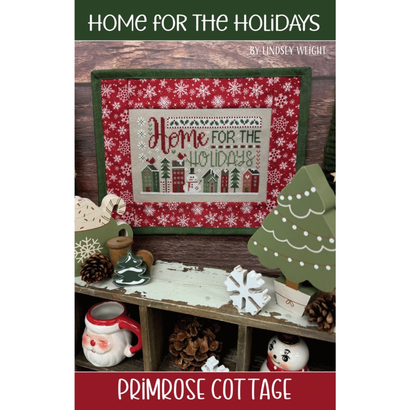 Home for the Holidays Cross Stitch by Lindsey Weight of Primrose Cottage – PAPER Pattern