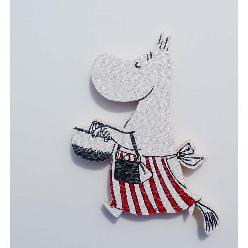Wooden Brooch Moominmamma With Pot