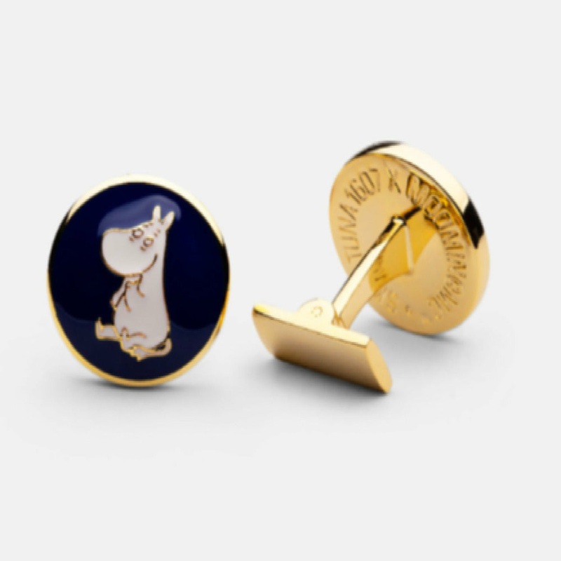 Moomin Cufflinks Moomintroll Blue – Skultuna