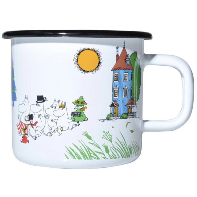 Moomin Enamel Mug 3.7 dl Colours Moominvalley