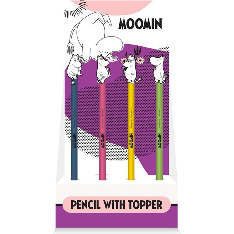 Moomin Pencil With PVC Topper 4 Colours