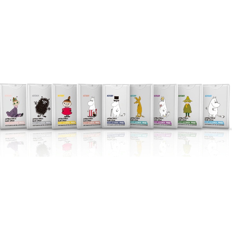 Moomin Hand Sanitiser|Sniff|Little My|Moominmamma|Moominpappa|Moomintroll|Mymble|Snorkmaiden|Snufkin|Stinky