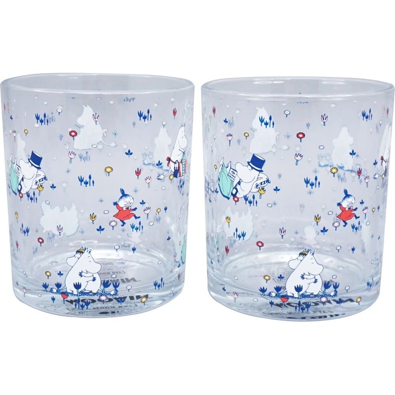 Set of 2 Moomin Glass Tumblers