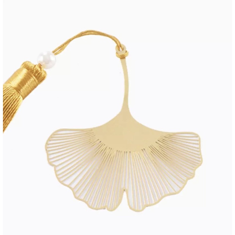 Ginkgo Leaf Tassel Bookmark