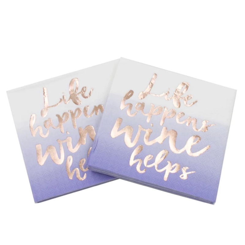 Cocktail Paper Napkins – Life Happens