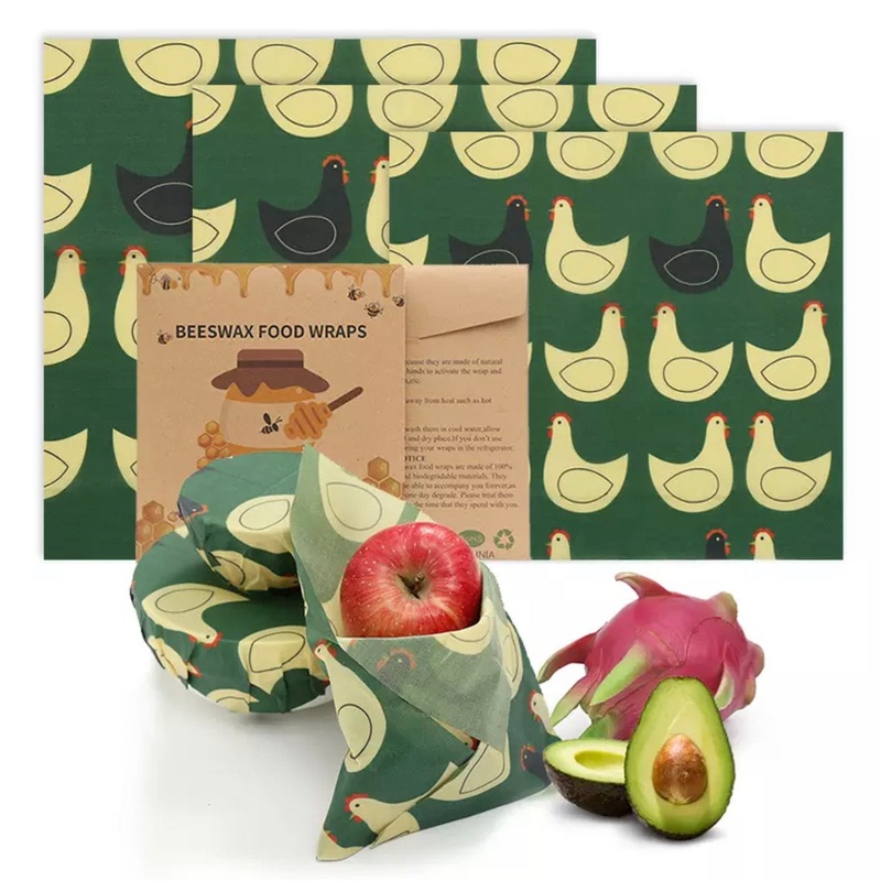 Beewax Food Wraps – 3 models|Chicken|Dog|Pineapple|Strawberry|Sheep
