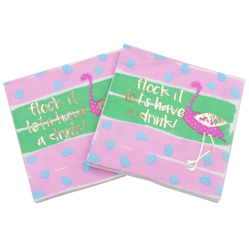 Cocktail Paper Napkins – Flock It Lets Have a Drink!