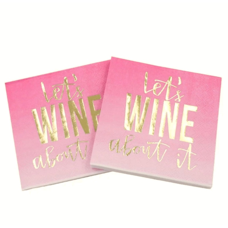 Cocktail Paper Napkins – Lets Wine About It
