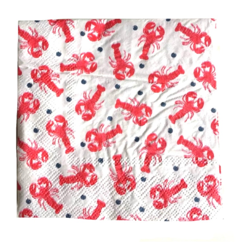 Cocktail Paper Napkins – Lobster