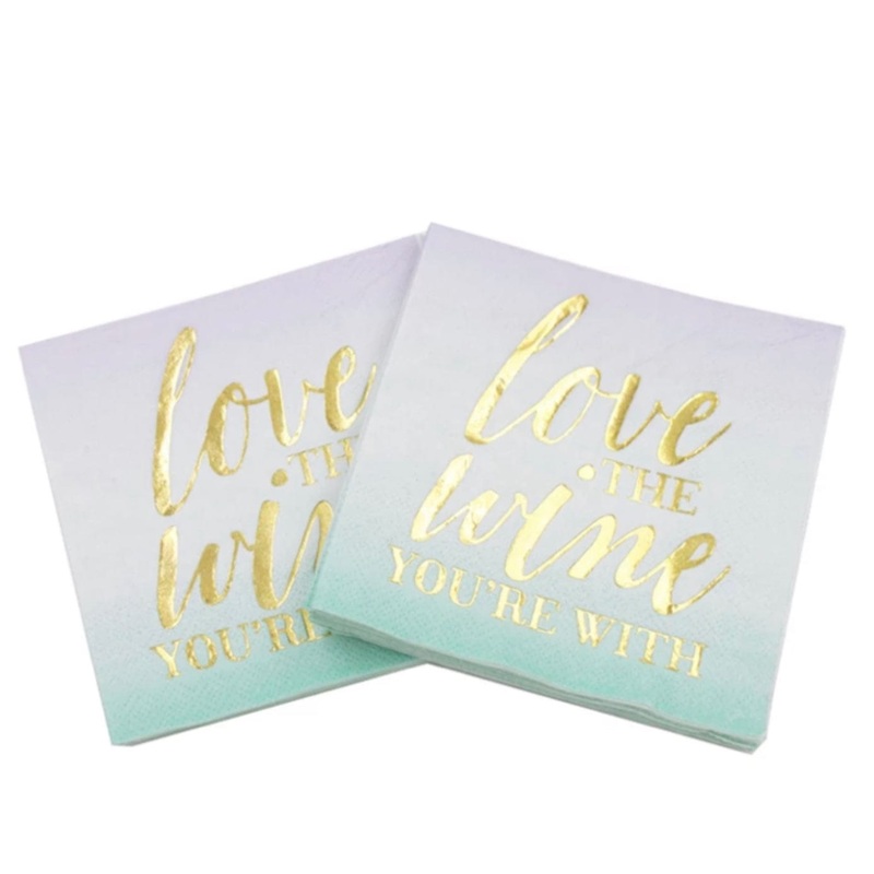 Cocktail Paper Napkins – Love the Wine Youre With