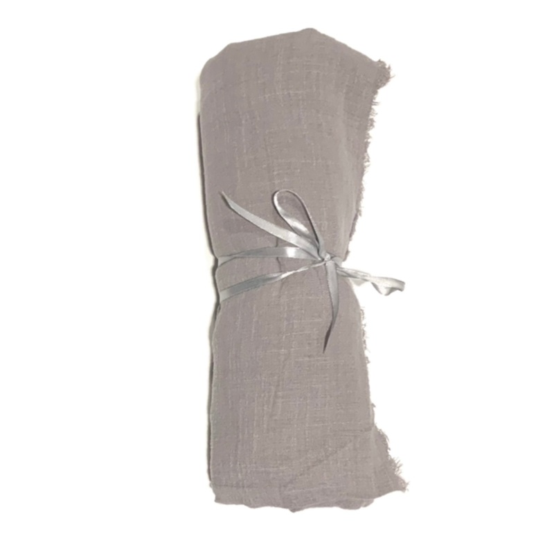 Gauze Table Runner 4.7 meters Fiona – Stone Grey