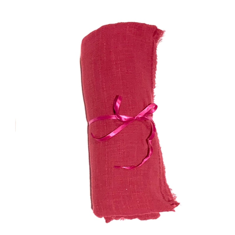 Gauze Table Runner Fiona 4.7 meters – Burgundy