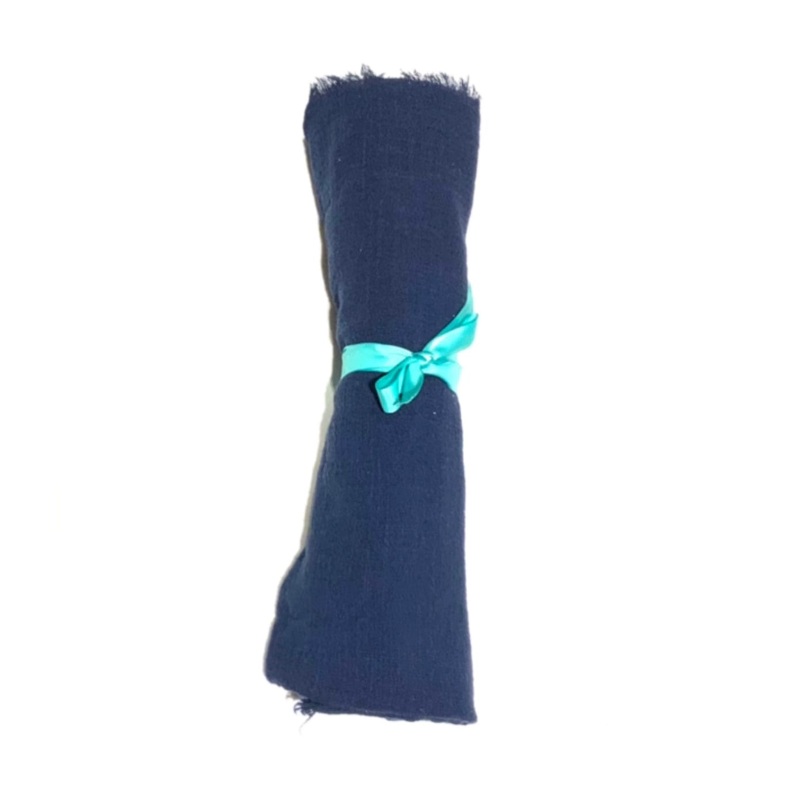 Gauze Table Runner Fiona – Dark Blue – 3 sizes