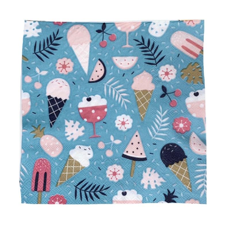 Ice Creams Paper Napkins