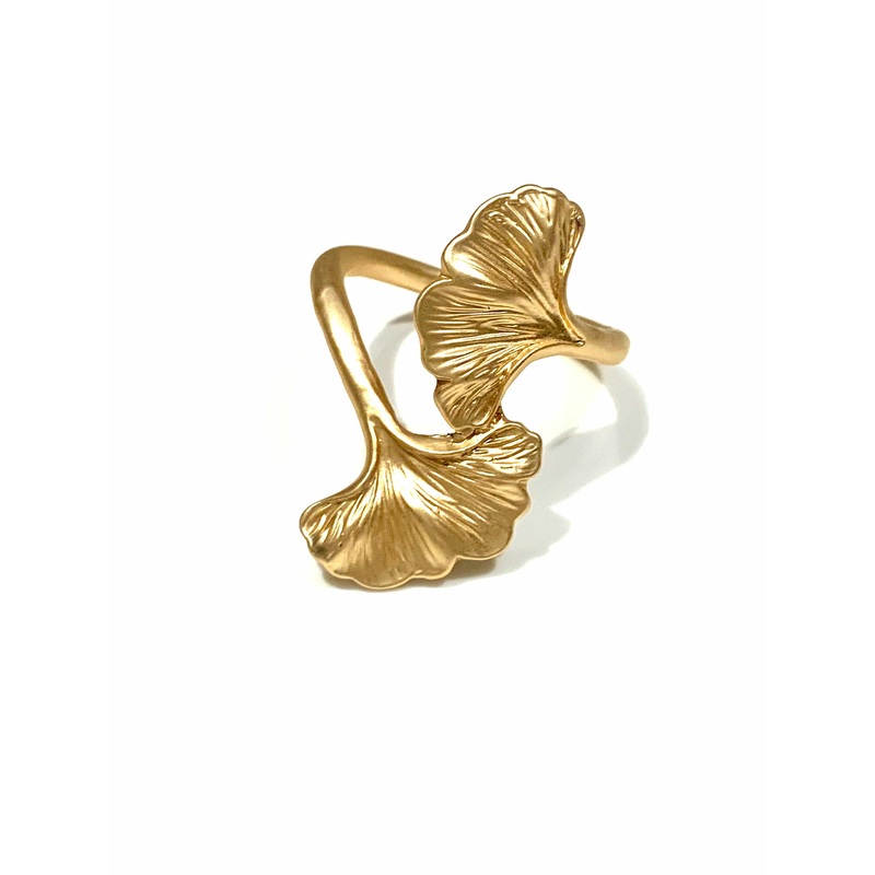 Napkin Rings Ginkgo Leaves Mat – set of 4