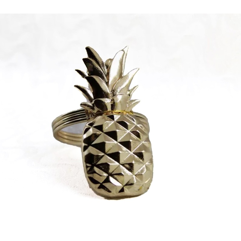 Napkin Rings Pineapple – set of 4