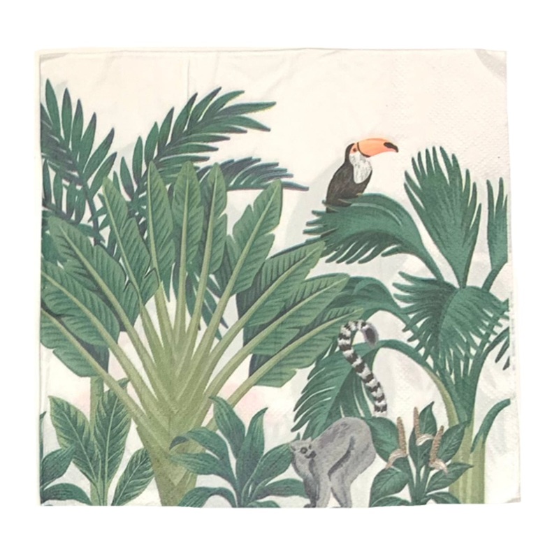 Paper Napkins Toucan & Flamingo