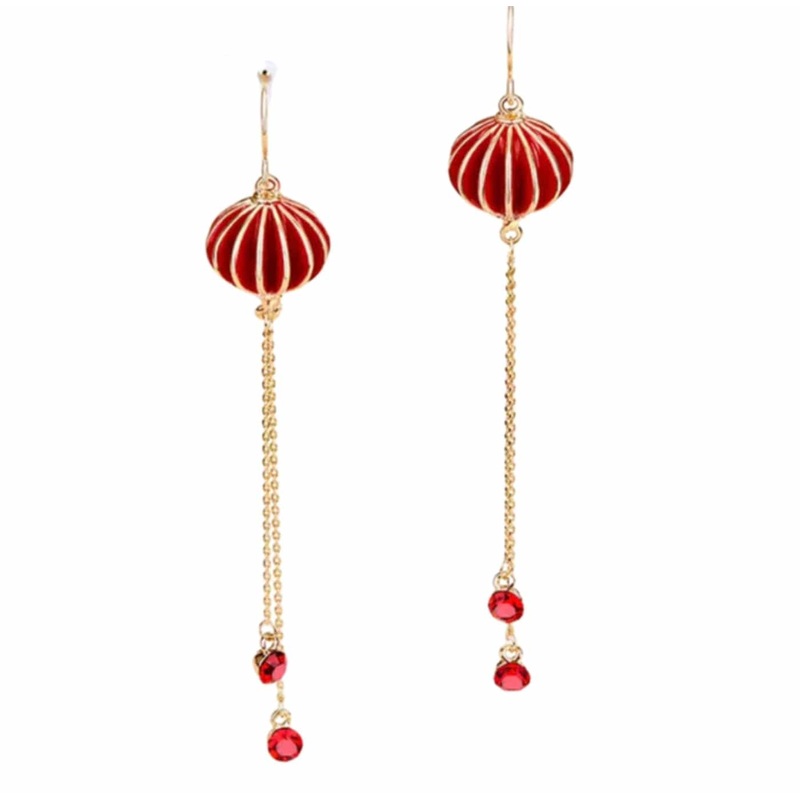 Red Lantern Earrings Joy
