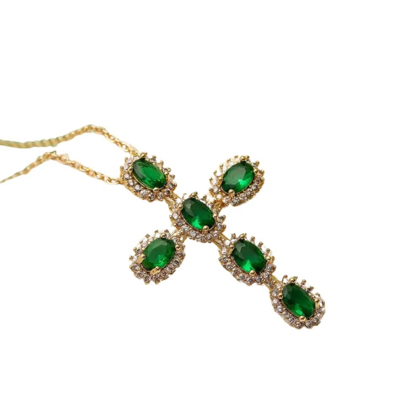 Gold Cross Necklace Jeanne – 2 colours