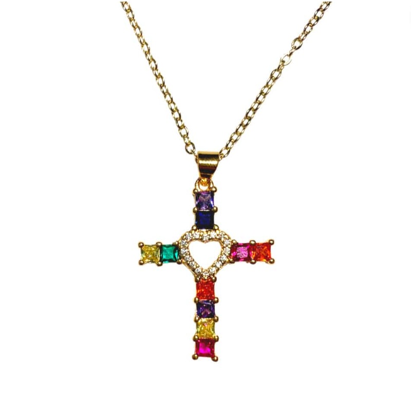 Gold Cross Necklace Madeleine – 2 models