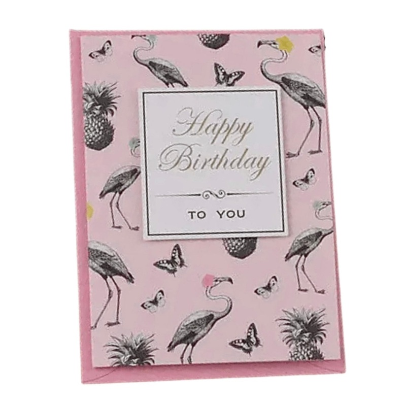 Greeting  Cards –  Flamingo Birthday NEW